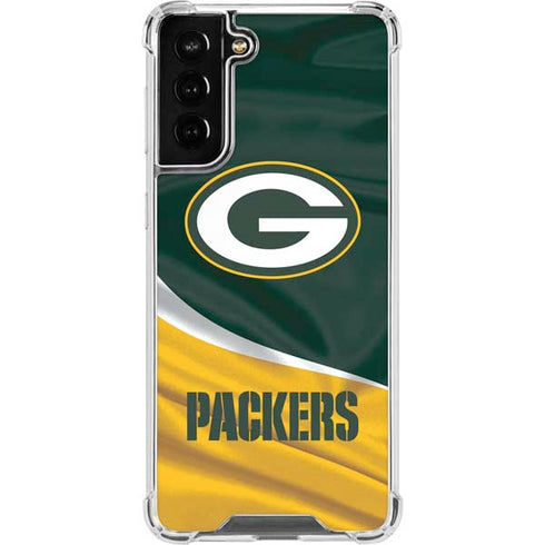 NFL Green Bay Packers Galaxy S21 FE Clear Case